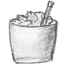 bin,full,garbage,recycle bin,trash icon