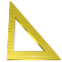 measure, ruler, triangle icon