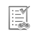 white,list,binoculars icon
