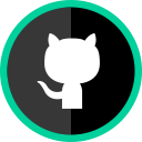 github, logo, media, online, social svg vector icon