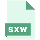 document, extension, file, format, sxw svg vector icon