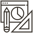 accounting, analytics, browser, chart, finance, report, statistics svg vector icon