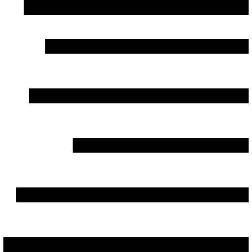 Right Justify svg vector icon