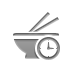 chopsticks,bowl,clock icon
