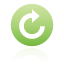button, cw, green, rotate icon