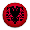 albania, flag, of icon
