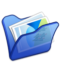 blue, folder, mypictures icon