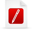 document, file, paper, red icon