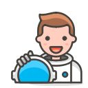 2, astronaut, man svg vector icon
