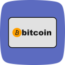 bitcoin, card, method, payment svg vector icon