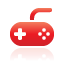 controller, game, red icon
