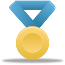 metal,gold,blue icon