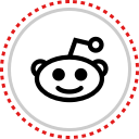 logo, reddit, social svg vector icon