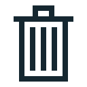 delete, garbage, office, recycle, remove, tarsh svg vector icon