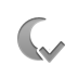 moon,checkmark icon