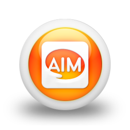 aim,logo,square icon