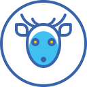 christmas, deer, santa, xmas, новый год, олень svg vector icon