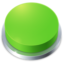 button, go, green, perspective, top icon