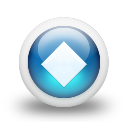 glossy,blue,orb icon