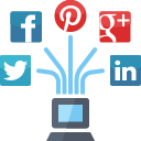 connection, internet marketing, laptop, management, network, online marketing, seo, social media, web svg vector icon