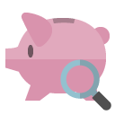 piggy,bank,zoom icon