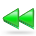green, rewind icon