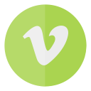 circle, media, social, vimeo svg vector icon
