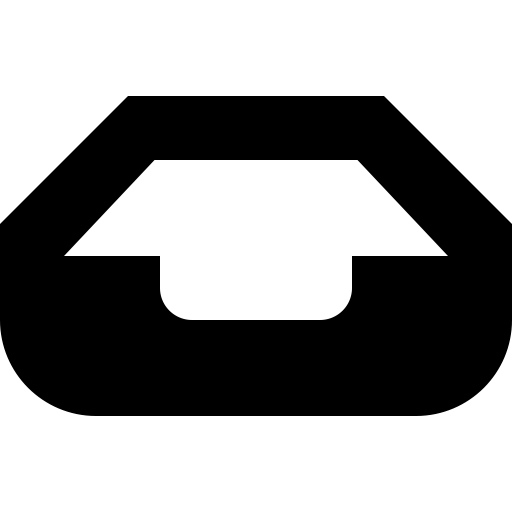 Tray svg vector icon