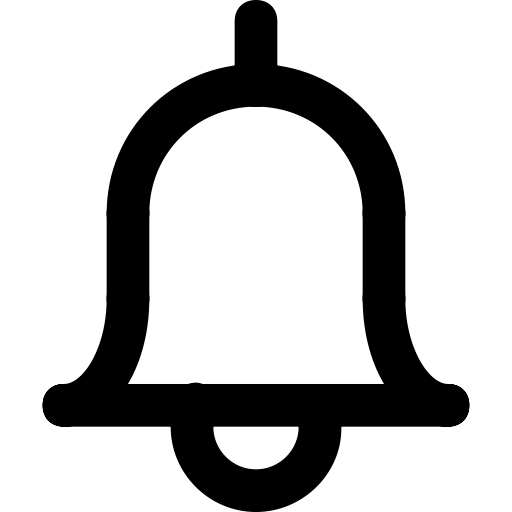 Bell svg vector icon