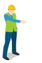 male, man, standing, warehouse, warehouseman svg vector icon
