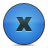 button,delete,blue,close,no,cancel,del,remove,stop icon