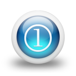glossy,blue,orb icon