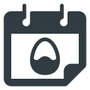 calendar, celebration, easter, holiday svg vector icon