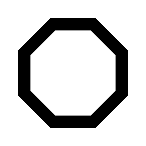 Octagon Outline svg vector icon