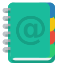 address, book svg vector icon