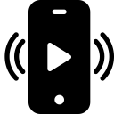 cast, content, iphone 7 svg vector icon
