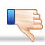 down, thumbs, vote icon