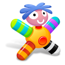colored,orange,doll icon