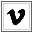 logo, media, social, vimeo svg vector icon