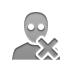 user,awake,cross icon