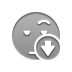 smiley,waiting,down icon