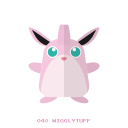 fairy, kanto, normal, pokemon, wigglytuff svg vector icon