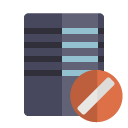 server,cancel icon