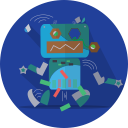 android, broken, mascot, mechanical, metal, robot, robot expression, robotic, space, technology, turn off svg vector icon