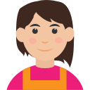 avatar, girl, person, user, woman svg vector icon