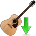 guitar,down,instrument,descend,download,fall,decrease,descending icon
