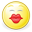 face, gnome, kiss icon