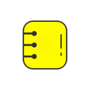 contact list, list, log, snapchat svg vector icon