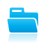 blue, folder icon