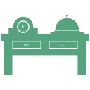 dining, hotel, table svg vector icon